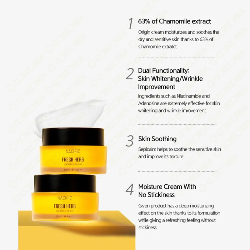 קרם מקור הצמחים הטריים של NACIFIC 50 מ"ל