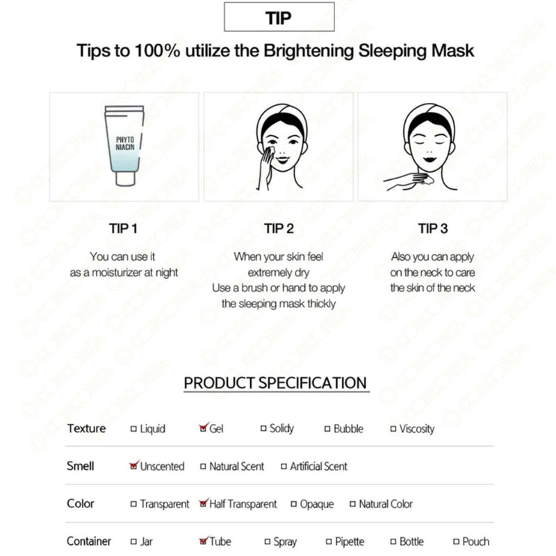 NACIFIC Phyto Niacin Whitening Sleeping Mask 100ml