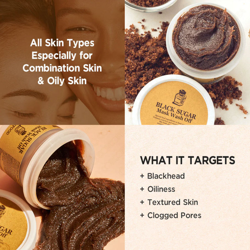 SKINFOOD Black Sugar Mask Wash Off 120g