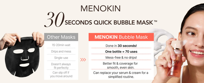 Menokin _30 Seconds Quick Bubble Mask (5 types)