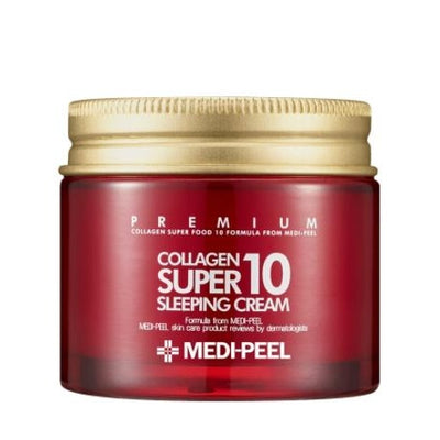 MEDI PEEL קולגן סופר 10 קרם שינה 70 מ"ל לטיפוח העור הקוריאני Kbeauty קוסמטיקה