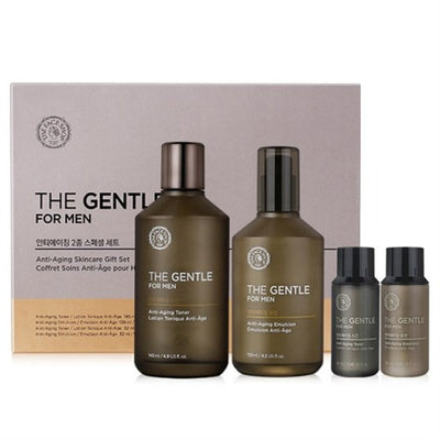 THE FACE SHOP The Gentle For Men Anti-aging Emulsion Toner 2 Set.