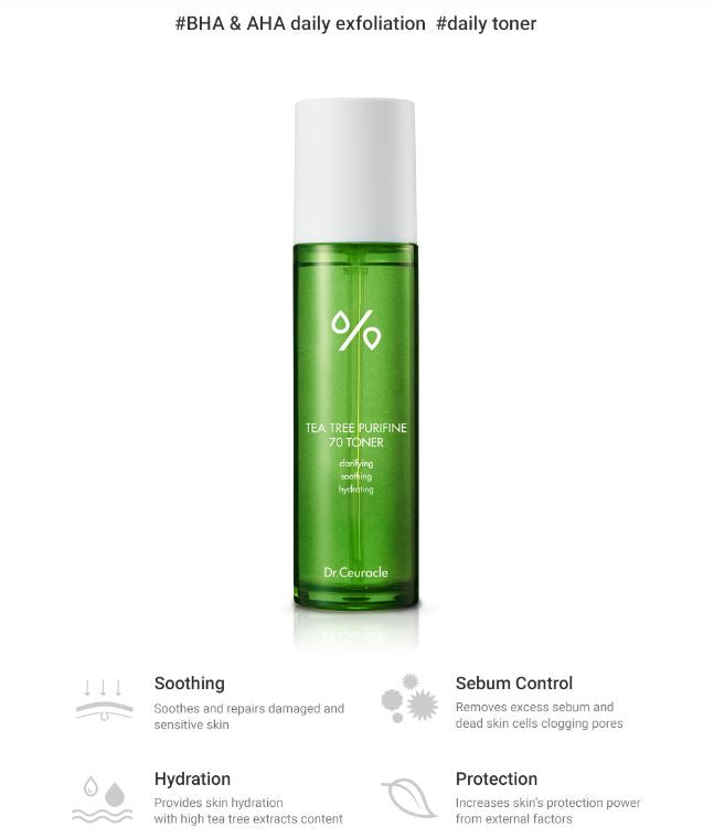 DR.CEURACLE Tea Tree Purifine 70 Toner 100ml.