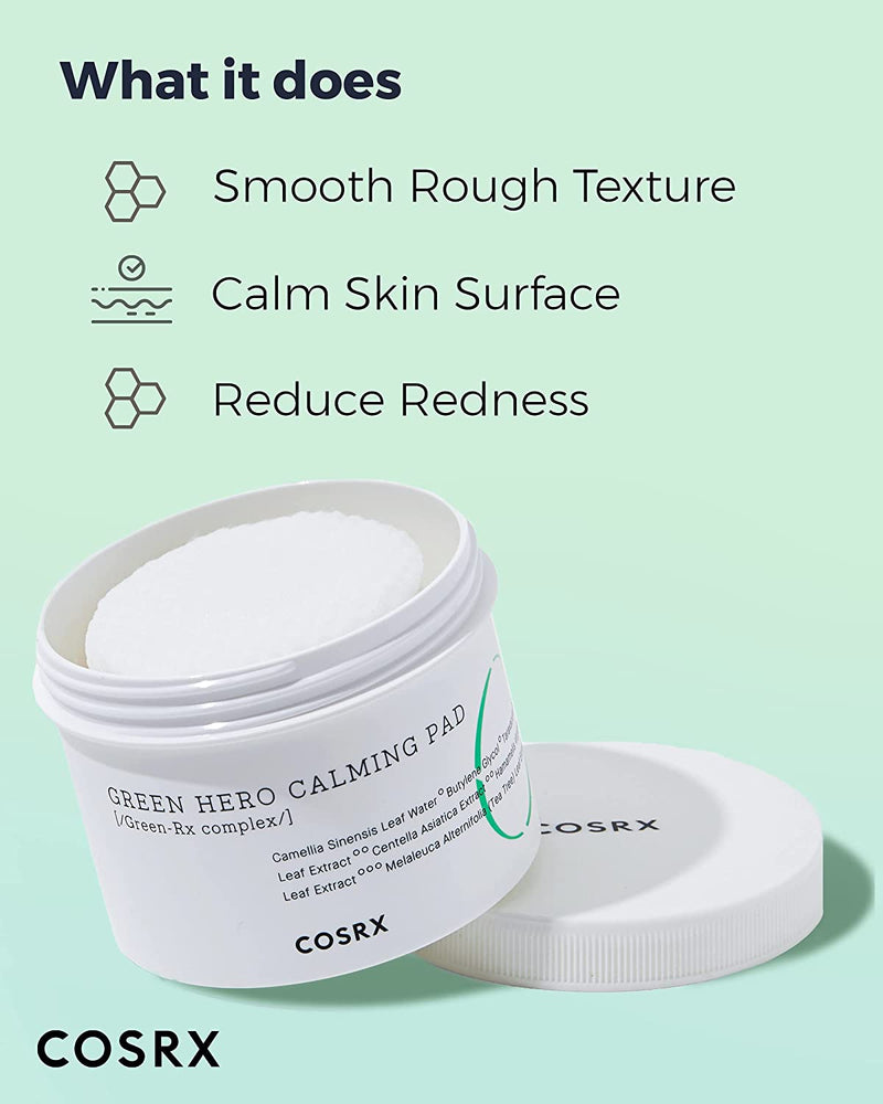 COSRX One Step Green Hero Calming Pad 70ea 135ml.