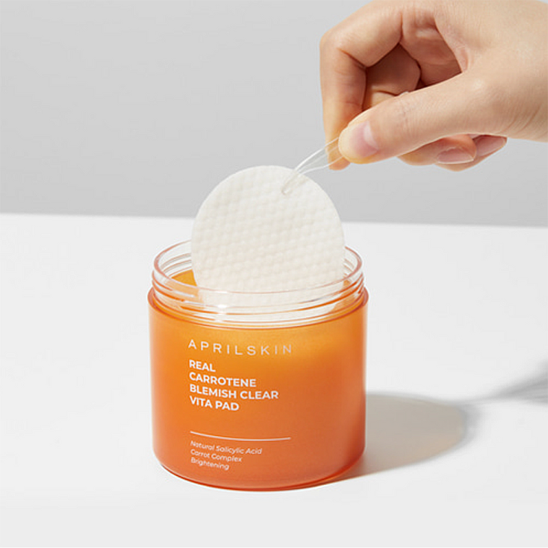 APRILSKIN Real Carrotene Blemish Clear Vita Pad 135g.