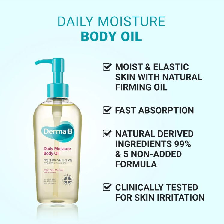 Derma B Daily Moisture Body Oil 200ml.