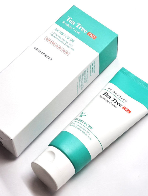 BRING GREEN Tea Tree Cica Soothing Cream 100ml.