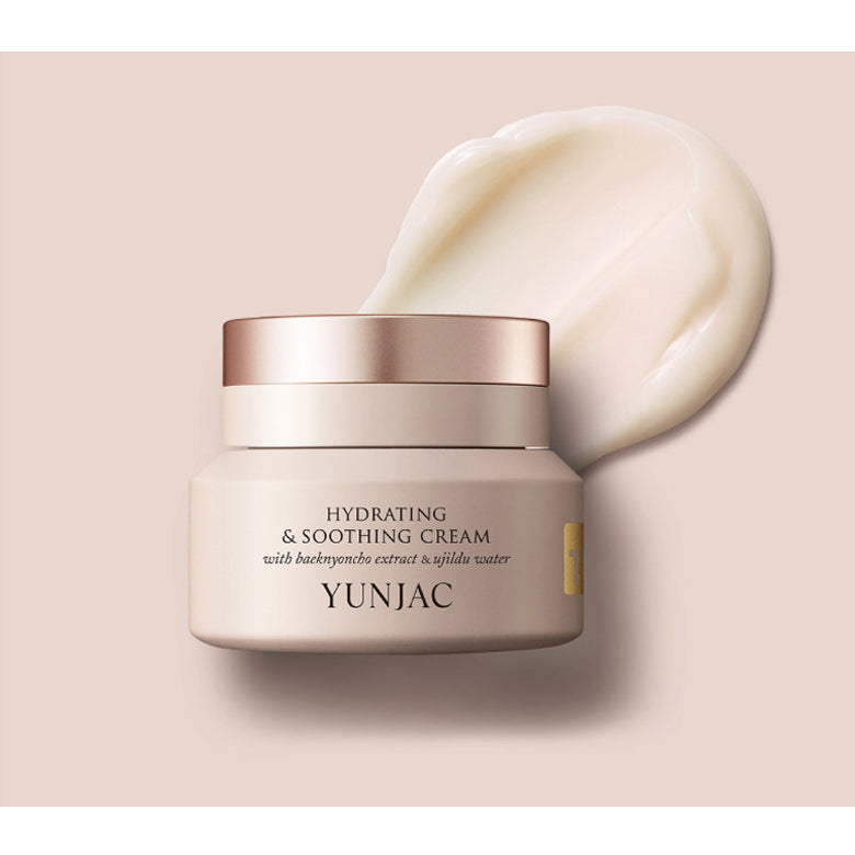 YUNJAC Hydrating & Soothing Cream With Baeknyoncho Extract & Ujildu Water 50ml.