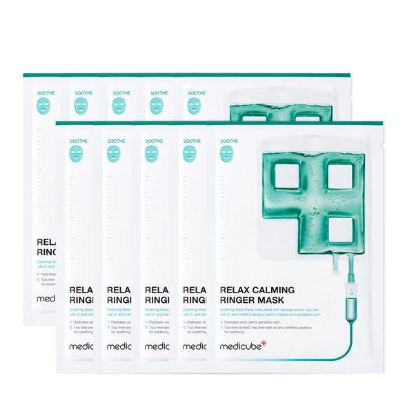 MEDICUBE Calming Ringer Masks (10ea) Korean skincare Kbeauty Cosmetics