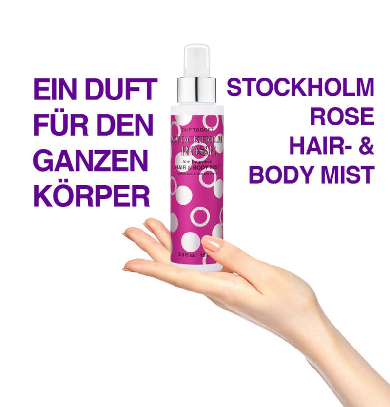 DUFT&DOFT Stockholm Rose Fine Fragrance Hair & Body Mist 150ml.