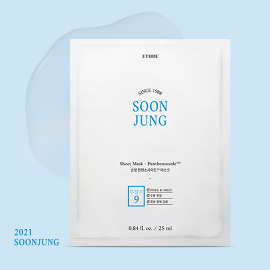 ETUDE HOUSE SoonJung Sheet Mask_Panthensoside 25ml Korean skincare Kbeauty Cosmetics