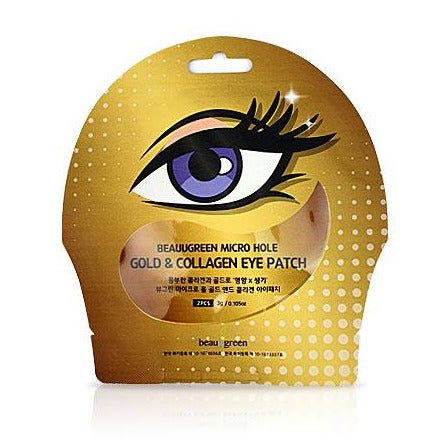 BEAUUGREEN Micro agujero de oro y colágeno parche para el ojo 1ea cuidado de la piel coreana Kbeauty Cosmetic