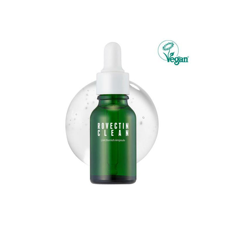 ROVECTIN Clean LHA Blemish Ampoule 15ml Vegan Cosmetic.