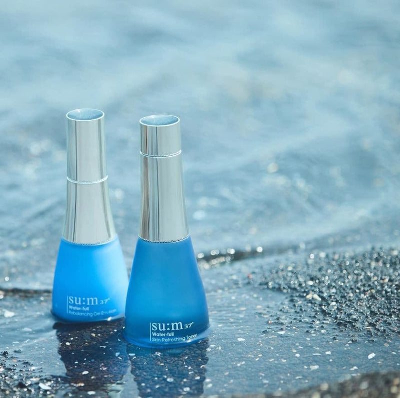 SUM37 Waterfull 3 Item Set Moisturizer Cream Toner Emulsion Skin Care Hydration.