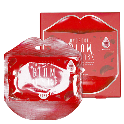 BEAUUGREEN Hydrogel Glam Lip Mask Rose 5ea Korean Kbeauty Cosmetic