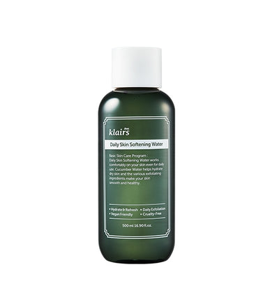 Klairs Daily Skin Softening Water 500ml Korean skincare Kbeauty Cosmetics