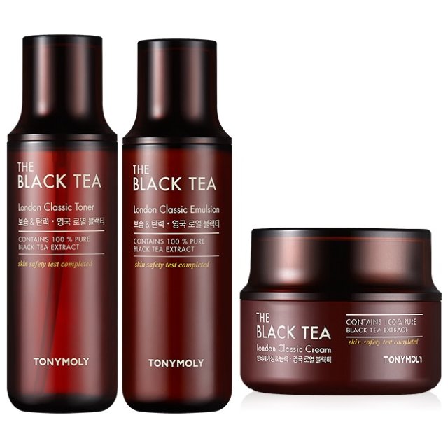 TONYMOLY The Black Tea Skin Care 3 Set.