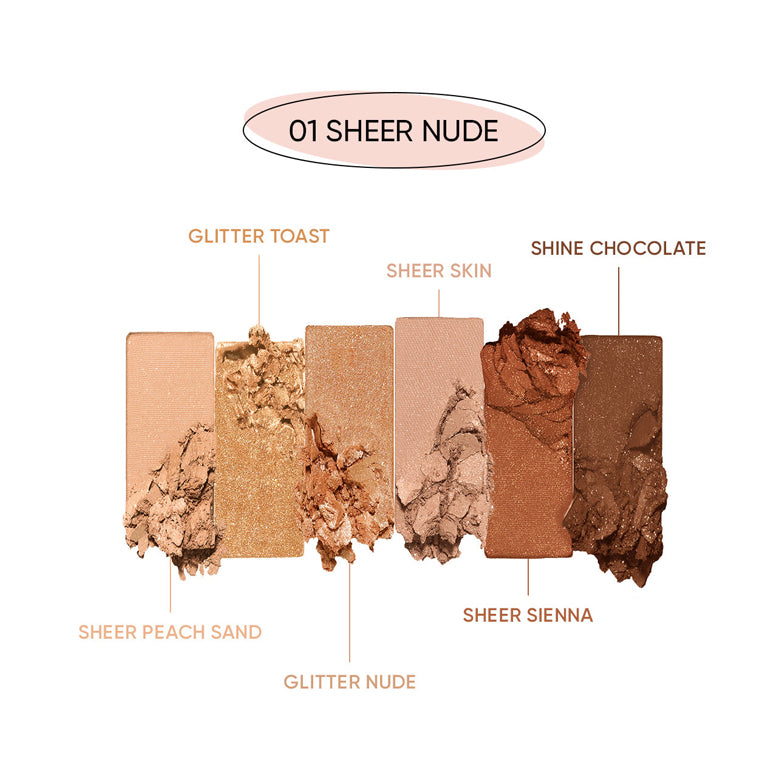 AMUSE Eye Vegan Sheer Palette 1.6g*6ea.