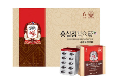 CHENG KWAN JANG Korea Red Ginseng Capsule Hyun 500mg x 100capsule 2Box.