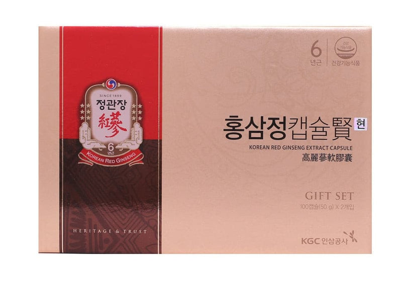 CHENG KWAN JANG Korea Red Ginseng Capsule Hyun 500mg x 100capsule 2Box.