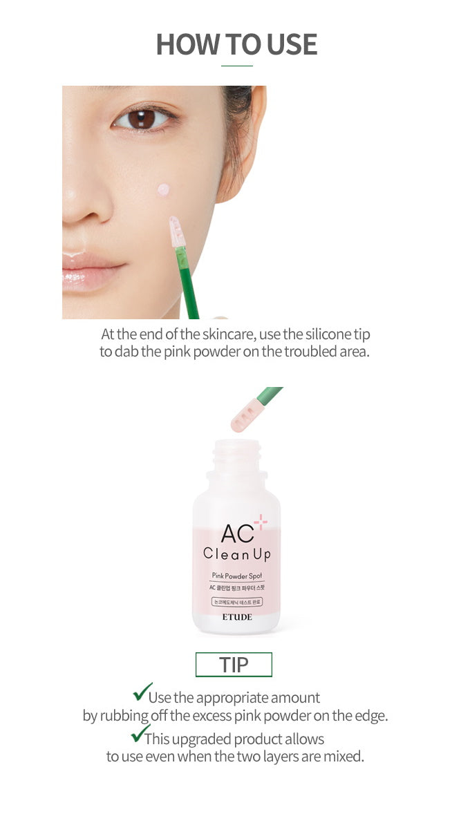 ETUDE HOUSE AC Clean Up Pink Powder Spot 15ml.