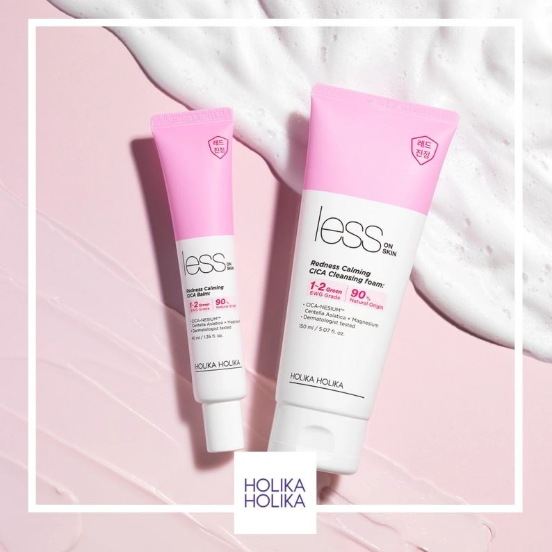 HOLIKA HOLIKA Less On Skin Redness Calming CICA Emergency Kit Acne Treatment Set.