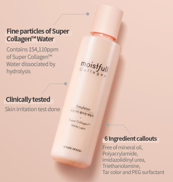 ETUDE HOUSE Moistfull Collagen Emulsion 180ml Korean skincare Kbeauty Cosmetics
