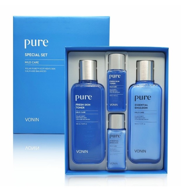 Vonin Pure Special 2 Set Toner Emulsion For Men.