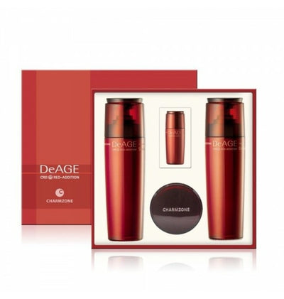 CHARM ZONE DeAGE RED-ADDITION Toner Emulsion Cream Set.