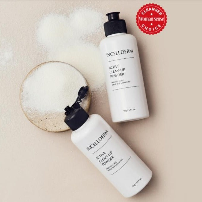 אבקת ניקוי פעילה Incellderm 90 גרם טיפוח עור קוריאנית Kbeauty קוסמטיקה