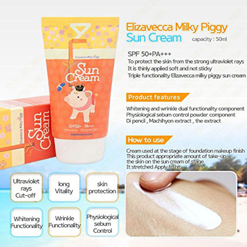 Elizavecca Milky Piggy Sun Cream 50ml.