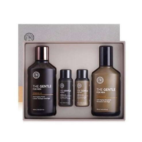 The Face Shop The Gentle For Men Anti-aging Emulsion Toner 2 Set Korean skincare Kbeauty Cosmetics