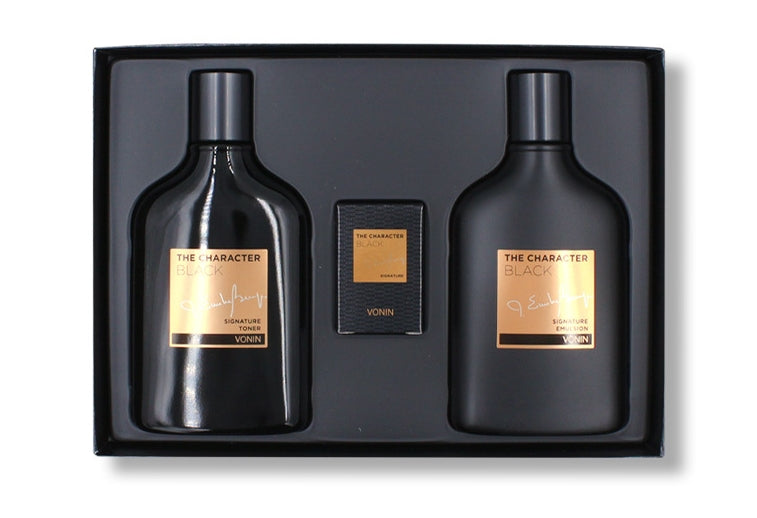 Vonin The Character Black Signature 2 Set Korean skincare Kbeauty Cosmetics