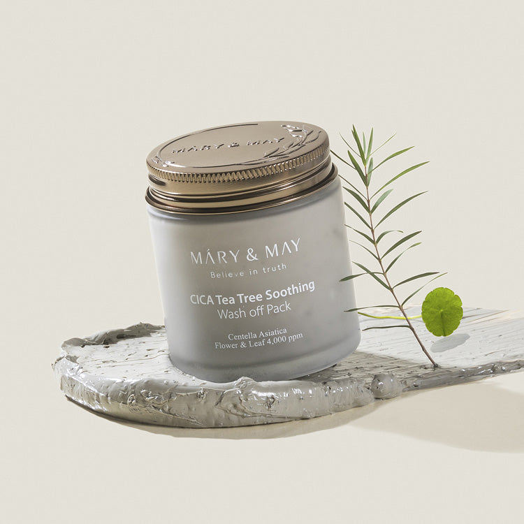 MARY&MAY Cica Tea Tree Soothing Wash Off Mask Pack 125g.