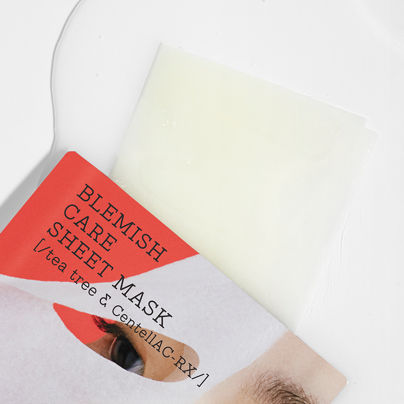 Tea tree contained, CentellAC RX contained, Natural derived triple layer structure is a special fabric, Provides a soft touch, Comfortably adheres to the skin