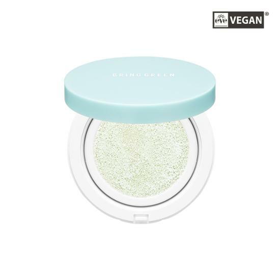 BRING GREEN Tea Tree Cica Tone Up Sun Cushion 15g SPF50+PA++++.