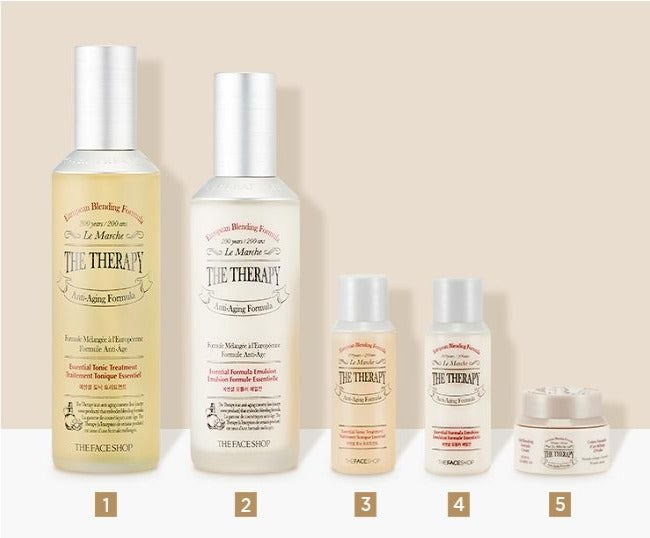 The Face Shop The Therapy Anti-Aging Set 2pcs Korean skincare Kbeauty Cosmetics