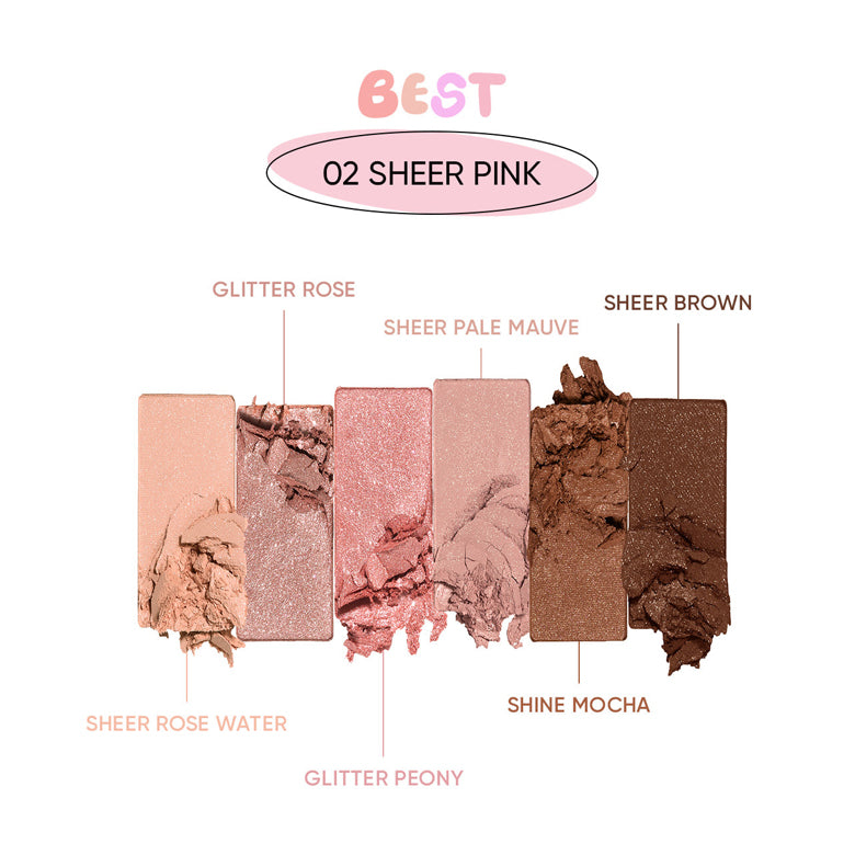 AMUSE Eye Vegan Sheer Palette 1.6g*6ea.