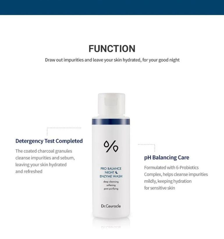 DR.CEURACLE Pro Balance Night Enzyme Wash 50g.