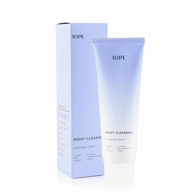 IOPE Moist Cleansing Whipping Foam 180ml Korean skincare Kbeauty Cosmetics