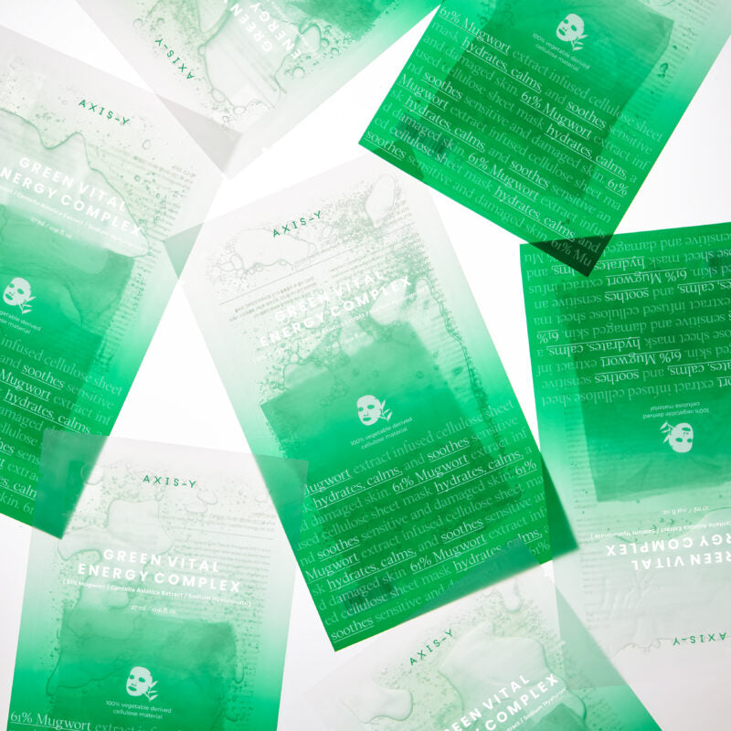 AXISY 61% Mugwort Green Vital Energy Complex Sheet Mask 5pcs Korean skincare Kbeauty Cosmetics