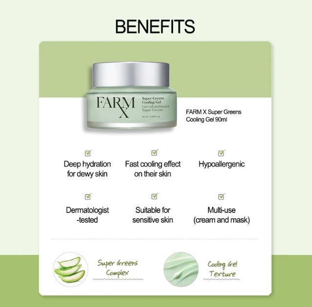 CNP Laboratory Farm Rx Super Greens Cooling Gel 90ml.