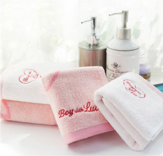 BTS Boy with luv before dyeing hand towel 2pc set Korean handcare Kbeauty