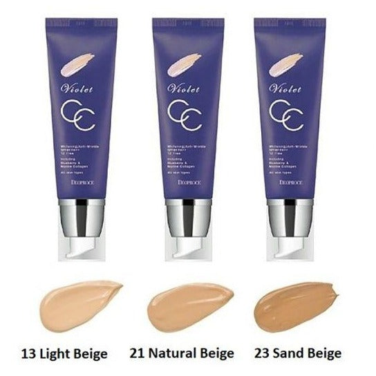 DEOPROCE VIOLET CC CREAM 50g SPF50+ PA+++ Korean skincare Kbeauty Cosmetic