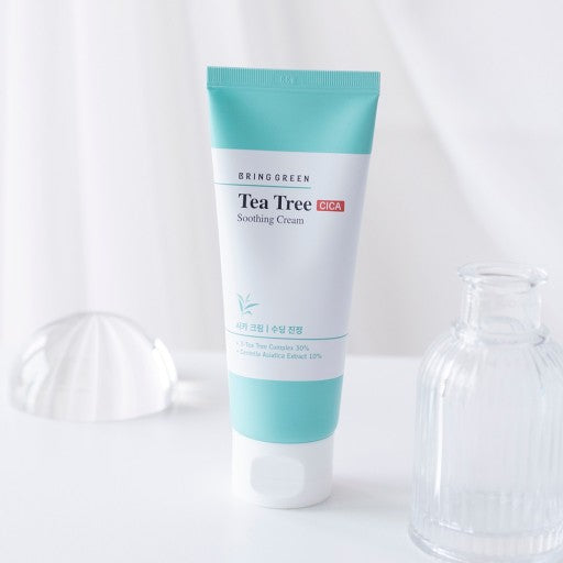 BRING GREEN Tea Tree Cica Soothing Cream 100ml.