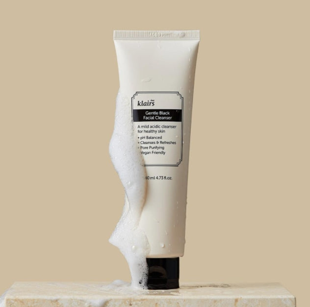 Klairs Gentle Black Facial Cleanser 140ml Korean skincare Kbeauty Cosmetics