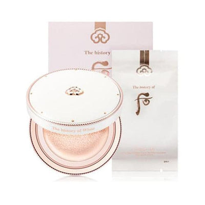THE HISTORY OF WHOO Radiant White Tone Up Sun Cushion 13g + 13g (Refill).