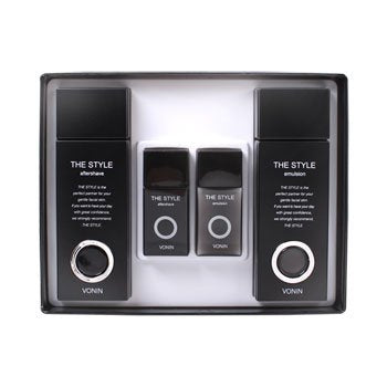 VONIN After Shave The Style Special set For Man Homme 4 Items.