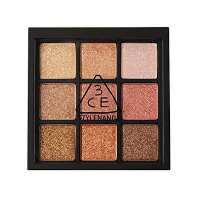 3CE Multi Eye Color Palette is wearable daily color glitter eye shadow palette