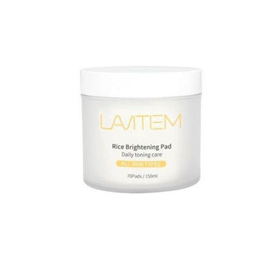 LAVITEM אורז הבהרת כרית 70ea 150ml קוריאני טיפוח העור Kbeauty קוסמטי
